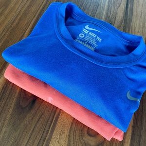 Two Nike Dry Fit T’s